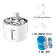 Stainless Steel Automatic Cats Fountain Dispenser Sensor Water Drinking For Pets - Karlaja